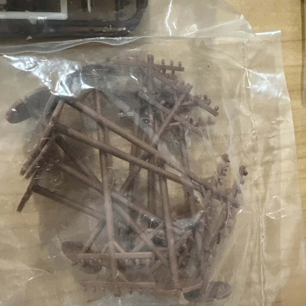 Vtg Lot Of Ho Scale Train Accessories. Crossings Trees People Power Poles